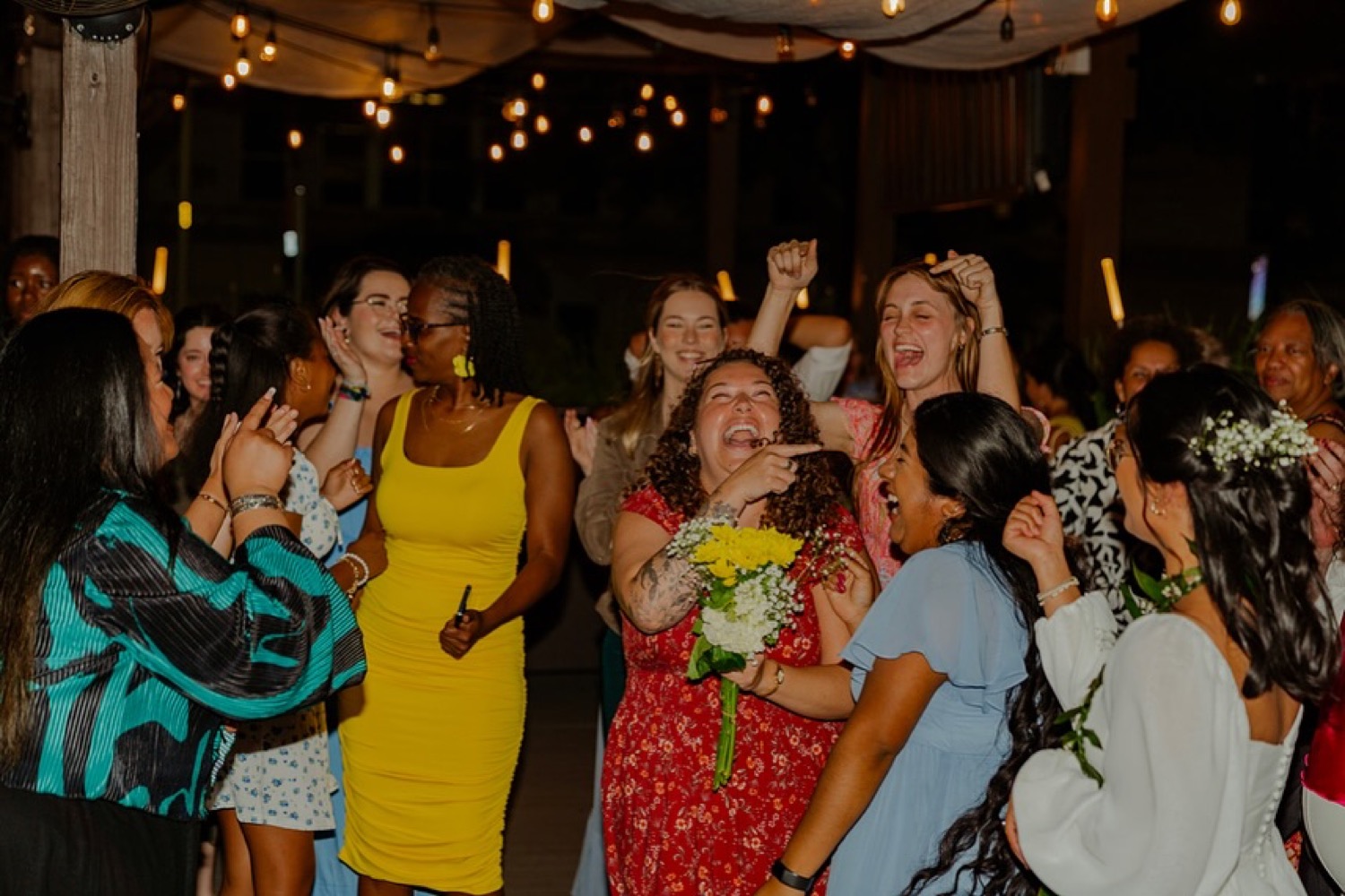 Wedding and event guests dancing with Omy The DJ in Jacksonville, FL