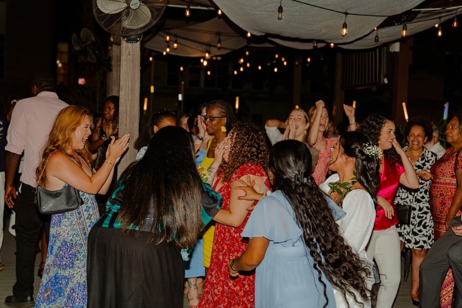 Wedding and event guests dancing with Omy The DJ in Jacksonville, FL