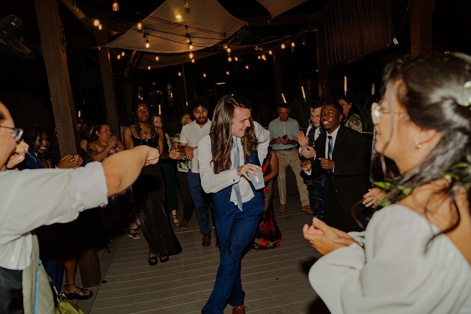 Wedding and event guests dancing with Omy The DJ in Jacksonville, FL